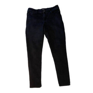 Juicy Couture Women's Size 10 Black Skinny Dark Wash Cotton Blend Stretch‎ Jeans